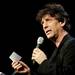 Author Neil Gaiman answers questions at the Michigan Theater on Sunday, July 7. Daniel Brenner I AnnArbor.com